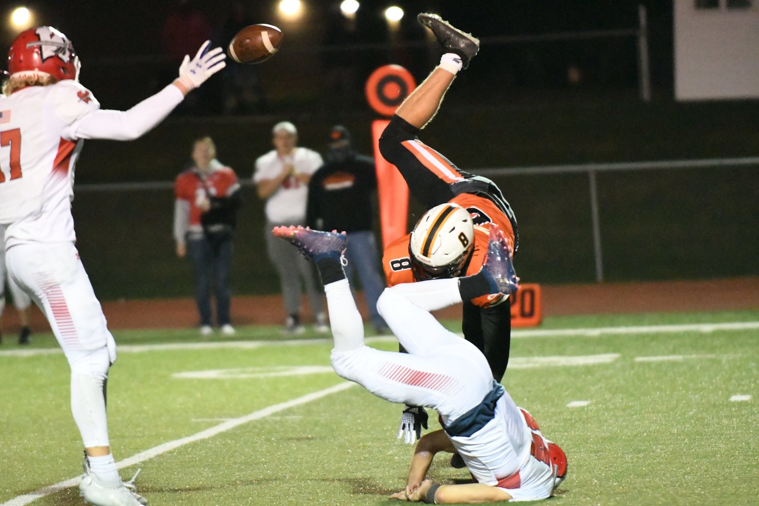 Action from Friday's district football clash between Kirksville and Warrenton