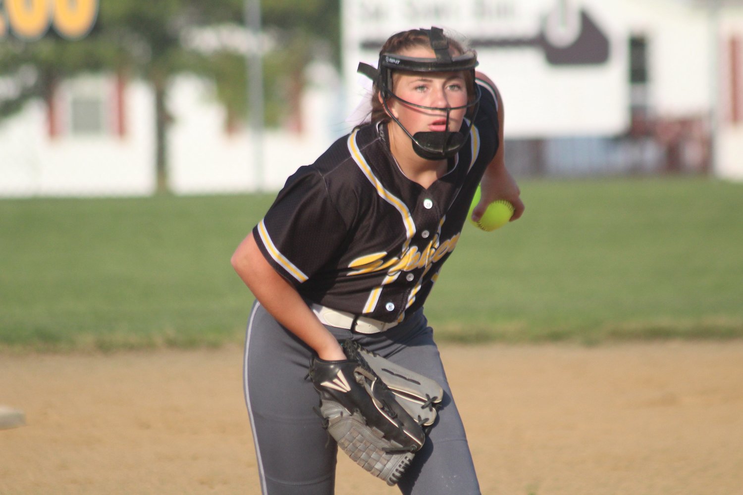 Daily Express file photo of Green City pitcher Paige Pialet.
