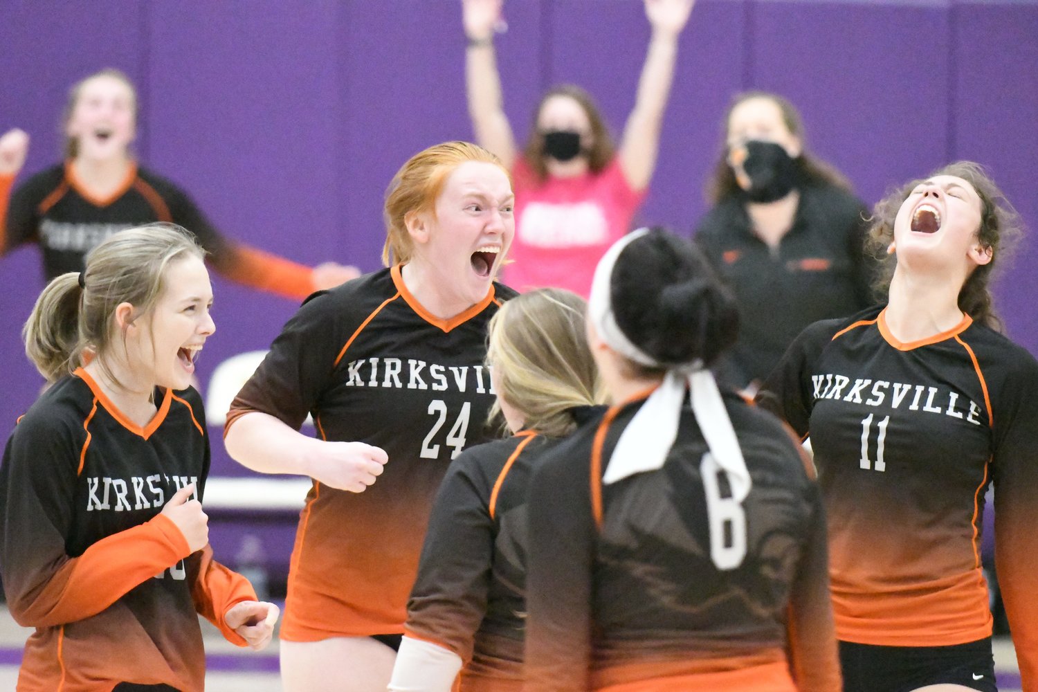 Action from Tuesday's Class 3 District 7 title game between Kirksville and Mexico