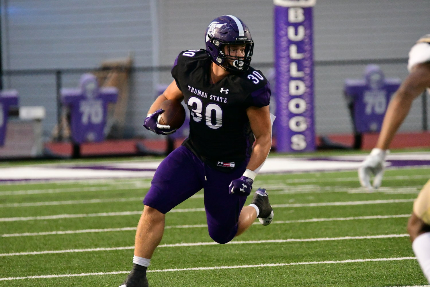 Daily Express file photo of Truman senior fullback Jacob Morris from a game this season against Lindenwood.