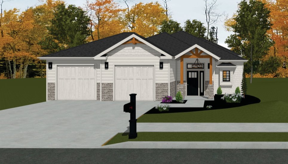 A rendering of what one of the homes in the proposed Autumn Ridge subdivision will look like.
