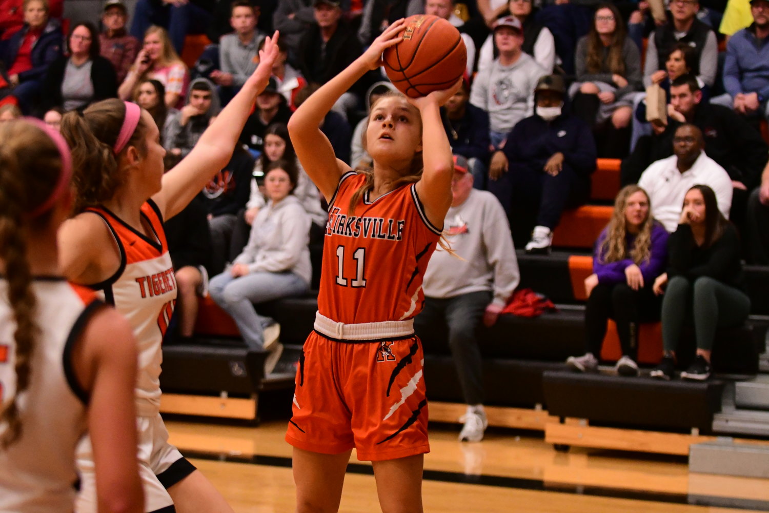 Action from the girls title game at the Macon Tournament, contested between Kirksville and Macon on Jan. 22.