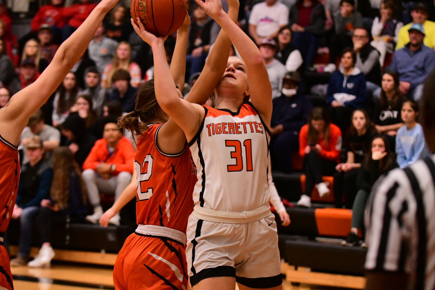 Action from the girls title game at the Macon Tournament, contested between Kirksville and Macon on Jan. 22.