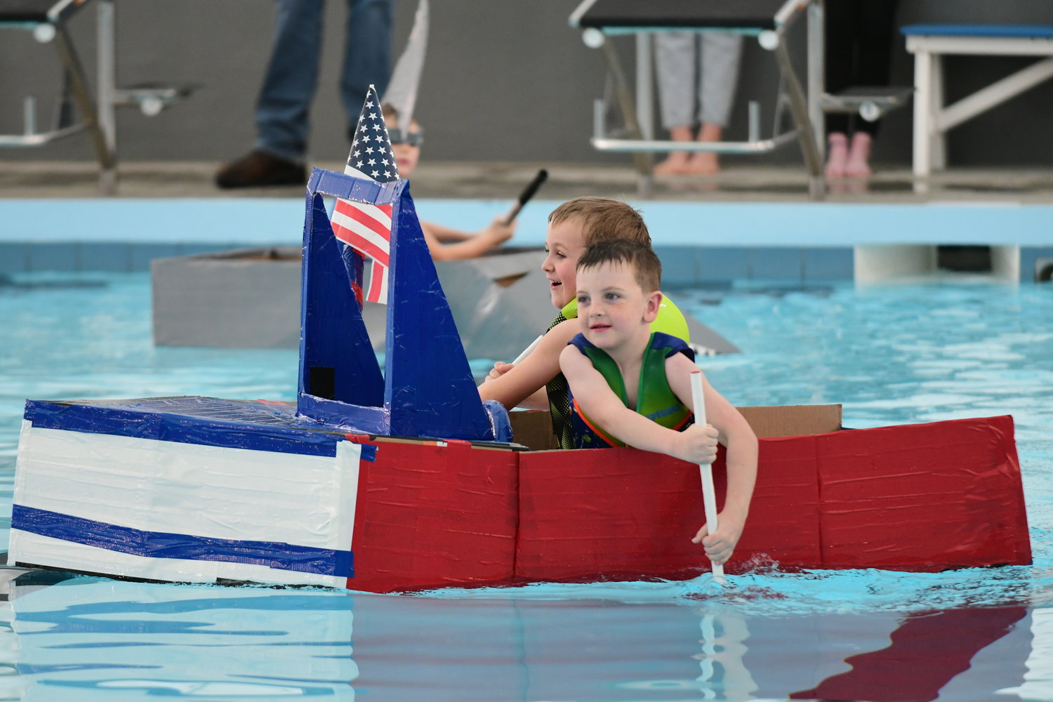 Photos from the 2022 Cardboard Boat Race, held Sunday, Jan. 23, at the Kirksville Aquatic Center.