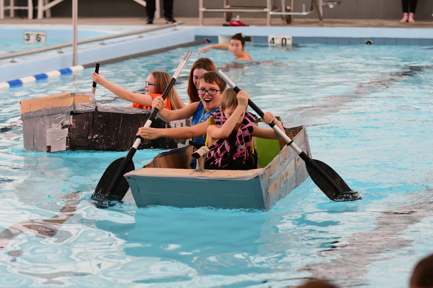 Photos from the 2022 Cardboard Boat Race, held Sunday, Jan. 23, at the Kirksville Aquatic Center.