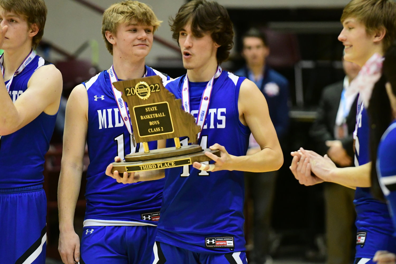 Photos from Putnam County’s Class 2 third-place game at the 2022 MSHSAA Show-Me Showdown, held on Saturday, March 12 at the Hammons Student Center in Springfield.