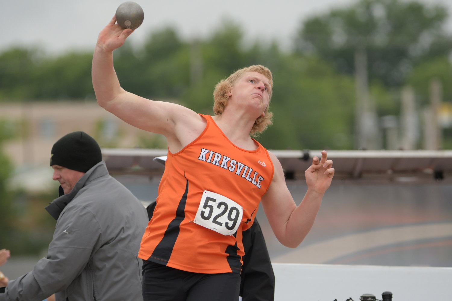 Daily Express file photo of Kirksville's Owen Fraser from the 2021 MSHSAA Track Championships.