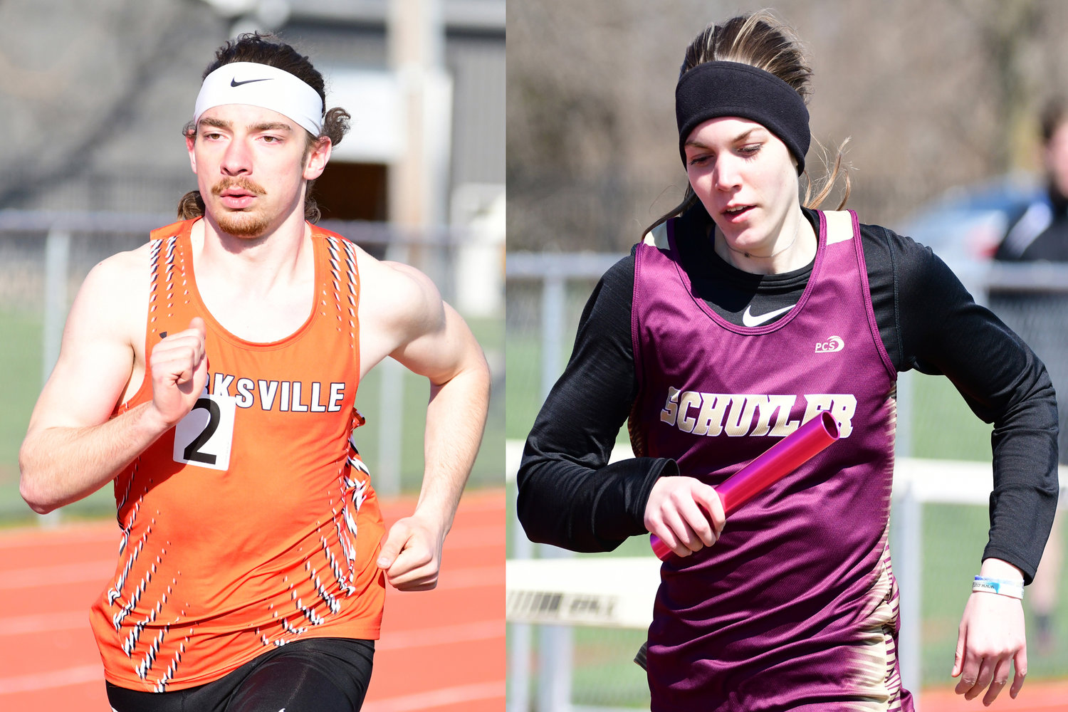 Side-by-side photos of Kirksville's Prophet Krepps and Schuyler County's Jacie Morris.