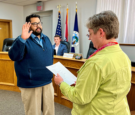 Kabir Bansal was sworn in as a Kirksville City Councilmember on April 11, after winning a seat in the April 5 election.