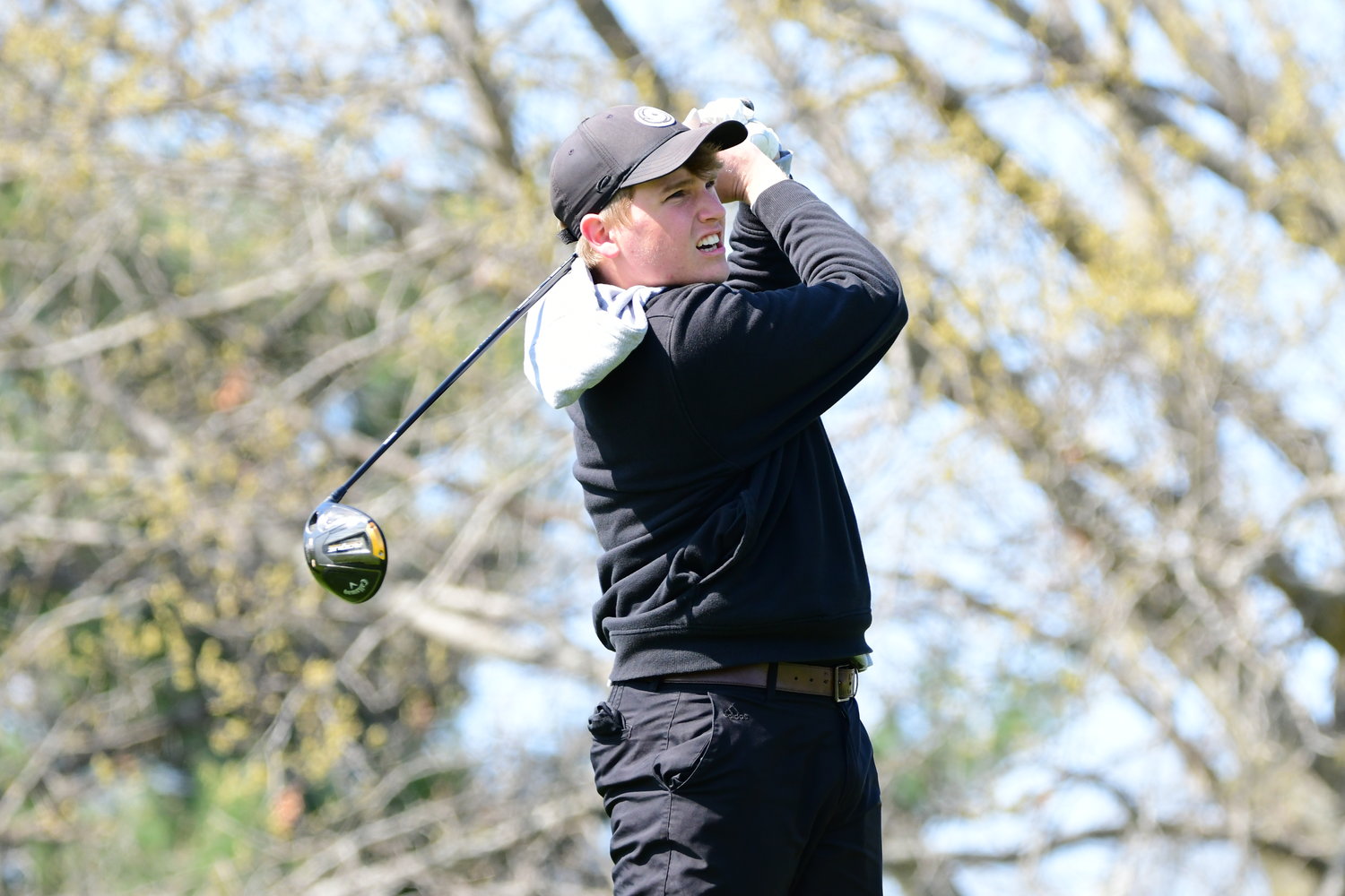 Kirksville's Johnny Boyer competes at Tuesday's Kirksville Golf Tournament.