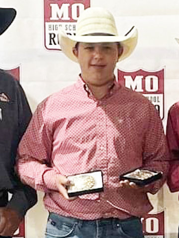 Missouri High School and Junior High School Rodeo Calf Roping: Steele Sanchez