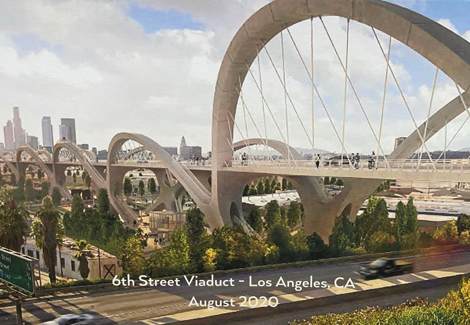 The 6th Street Viaduct in Los Angeles.