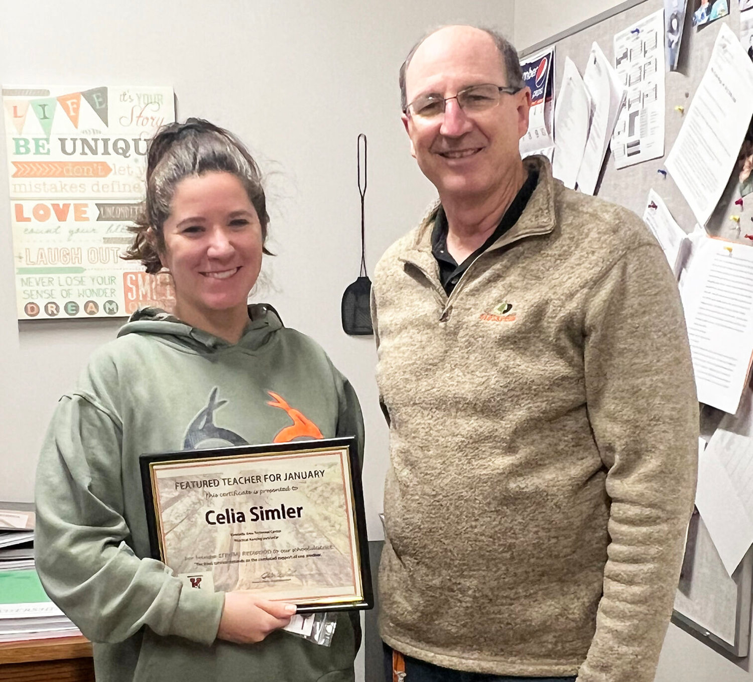 Celia Simler has worked in the field of Adult Practical Nursing for six years at the Kirksville Area Technical Center. "Teaching is a passion and seeing a light bulb light up is the best feeling in the world." she said. 
