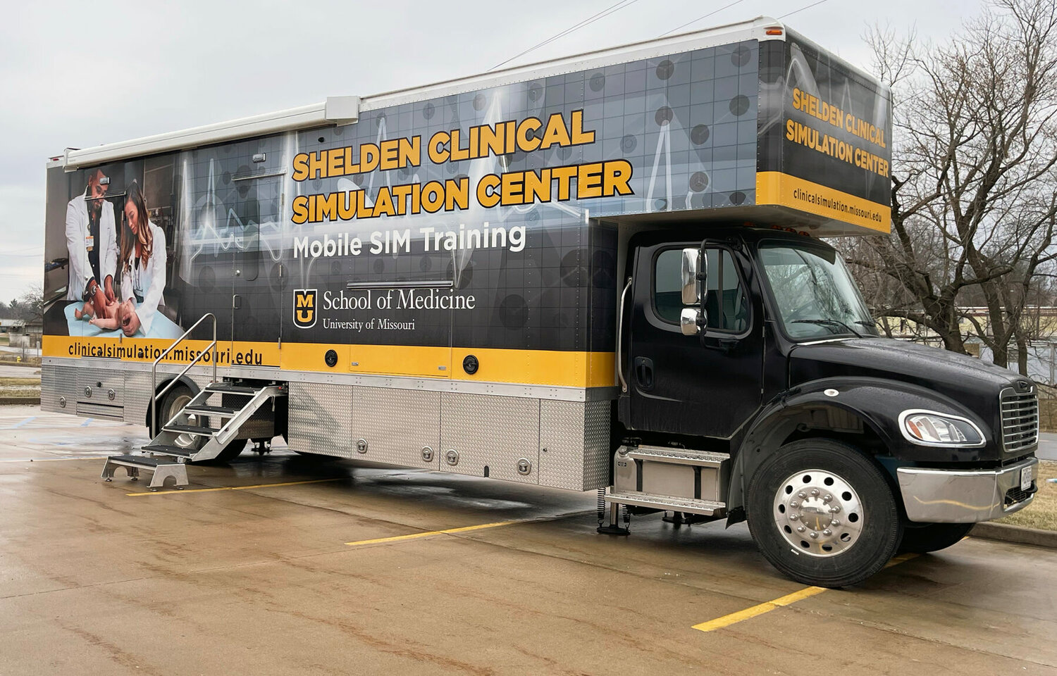 The state-of-the-art mobile simulation unit provided by the University of Missouri School of Medicine and the University of Missouri Extension, will travel through rural Missouri training first responders and emergency technicians.