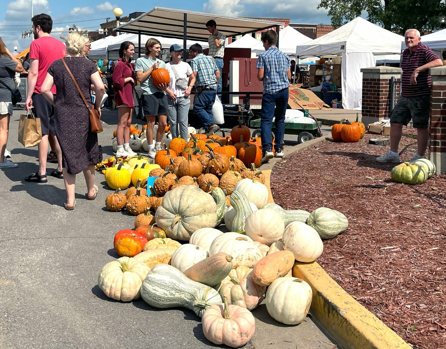 Gourds and pumpkins were available at the Red Barn Arts and Crafts Festival.