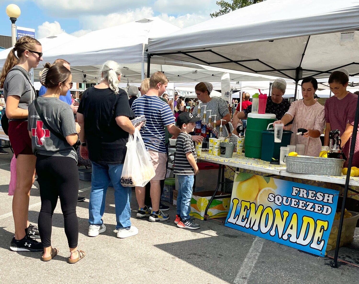 Fresh lemonade was served up at the Red Barn Arts and Crafts Festival.