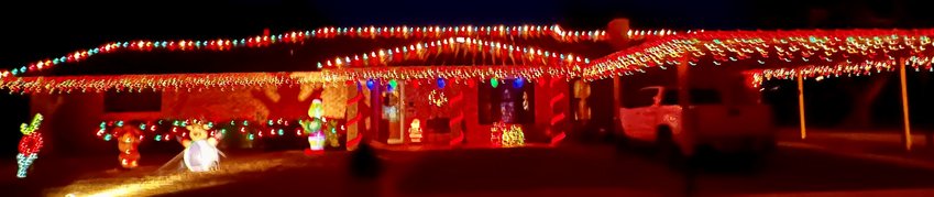 Munday lights contest first place winner.