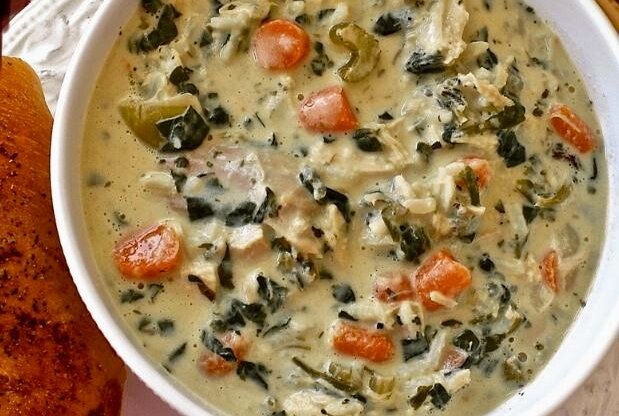 Turkey and wild rice soup is one of my favorite ways to use the leftover turkey bones and meat. With a side of homemade garlic bread (email me for the recipe), it's the perfect comfort food meal.