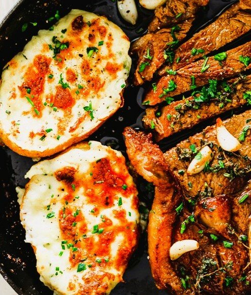 It’s hard to beat a grilled steak and twice baked potato when it’s time to create a special meal for two.
