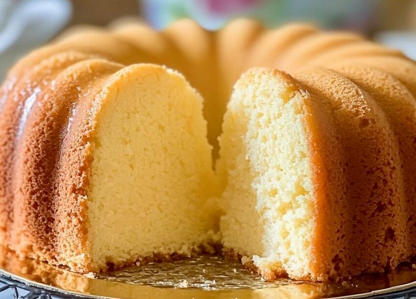 Wesson Oil Pound Cake is a light and delicious cake that was a favorite weekly treat made by my grandmother.