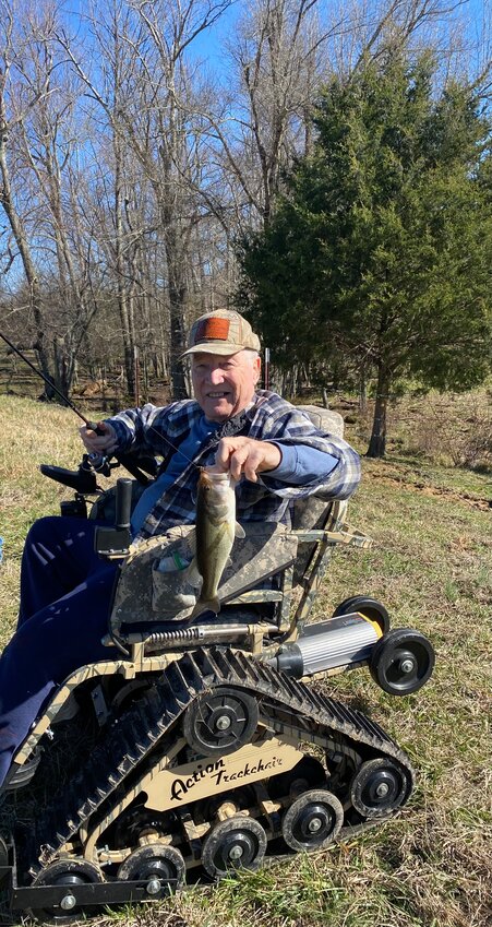 George Schnieder Marine Corps Vietnam veteran trekked into the woods and was able to snag a deer.