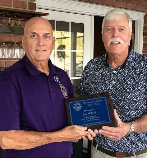 Manning Lions Club honors member’s 50th anniversary of service