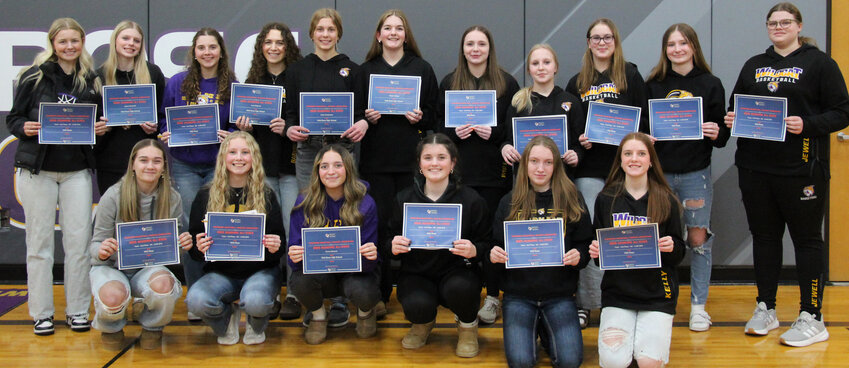 The Wild Rose Ladycats were awarded, as a team, the 2025 Academic all-star second place in Division 5. These athletes had an average GPA of 3.930.