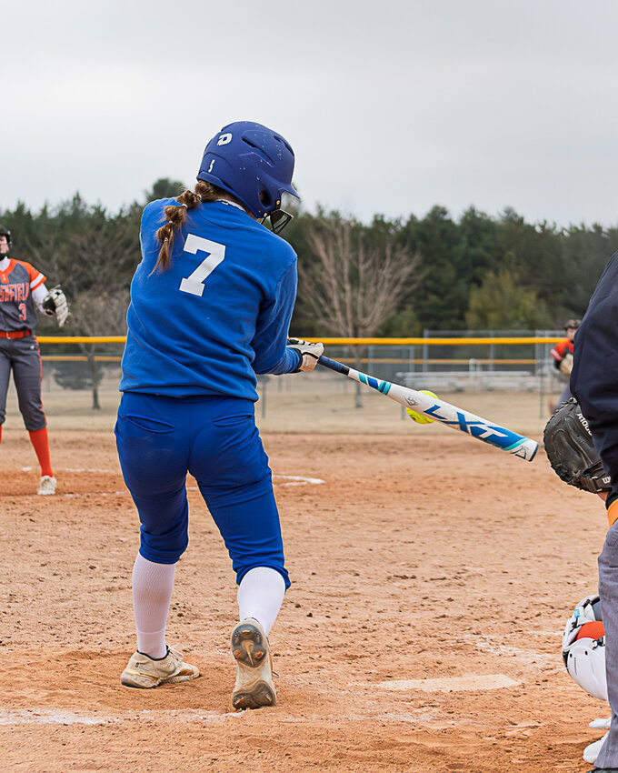 Kendell Klug makes the hit.