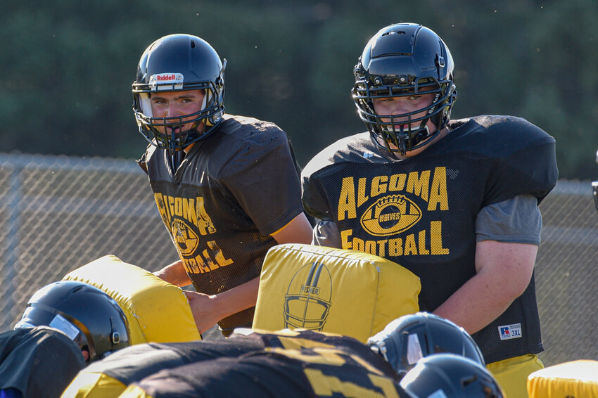 Two football players