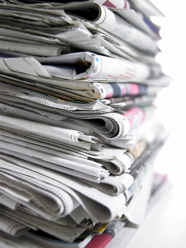 Stack of newspapers