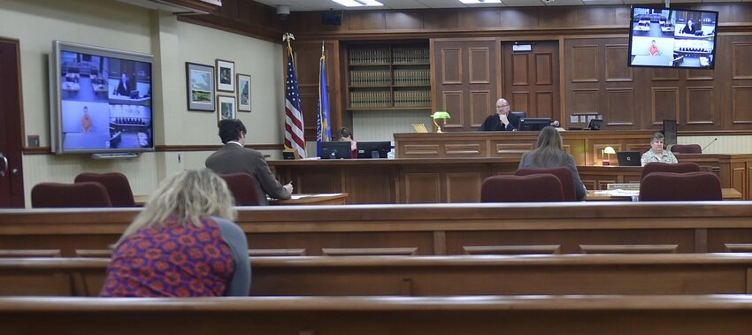 Door County Circuit Court Judge D. Todd Ehlers sets bail at $1,000 for Forestville resident Kayla Marie Henderson, appearing via video conference from jail, in individual hearings Tuesday in Sturgeon Bay. The Door-Kewaunee Drug Task Force made arrests Monday and Tuesday as part of an eight-month investigation into the sale and delivery of narcotics.