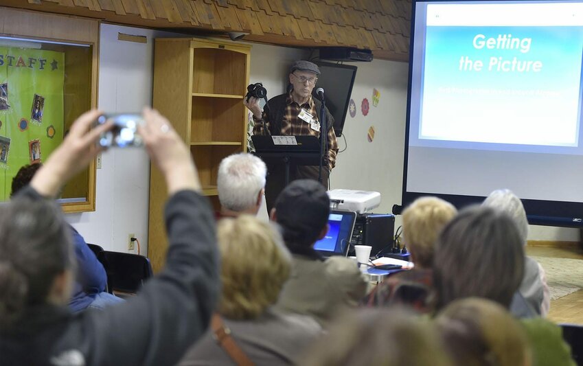 Nature photographer Bob Kuhn (whose camera work often is seen in the Snapshot Spotlight feature on Page 1 of the Star-News’ print editions) talked about birds in and around Algoma as one of the event’s keynote speakers.