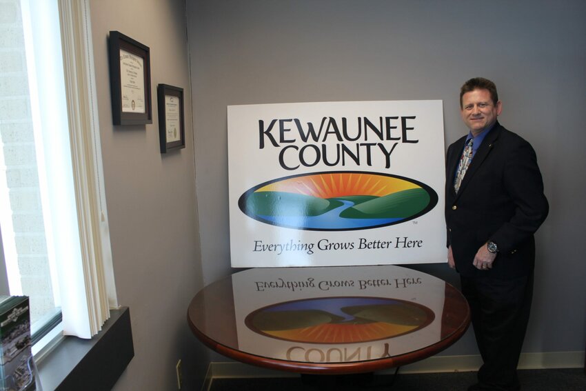 Richard Baker, new executive director of the Kewaunee County Economic Development Corp., said improving broadband services and tourism traffic are among his early goals for the county.