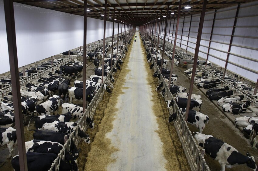 The Kinnard Farms dairy barn in Kewaunee County.