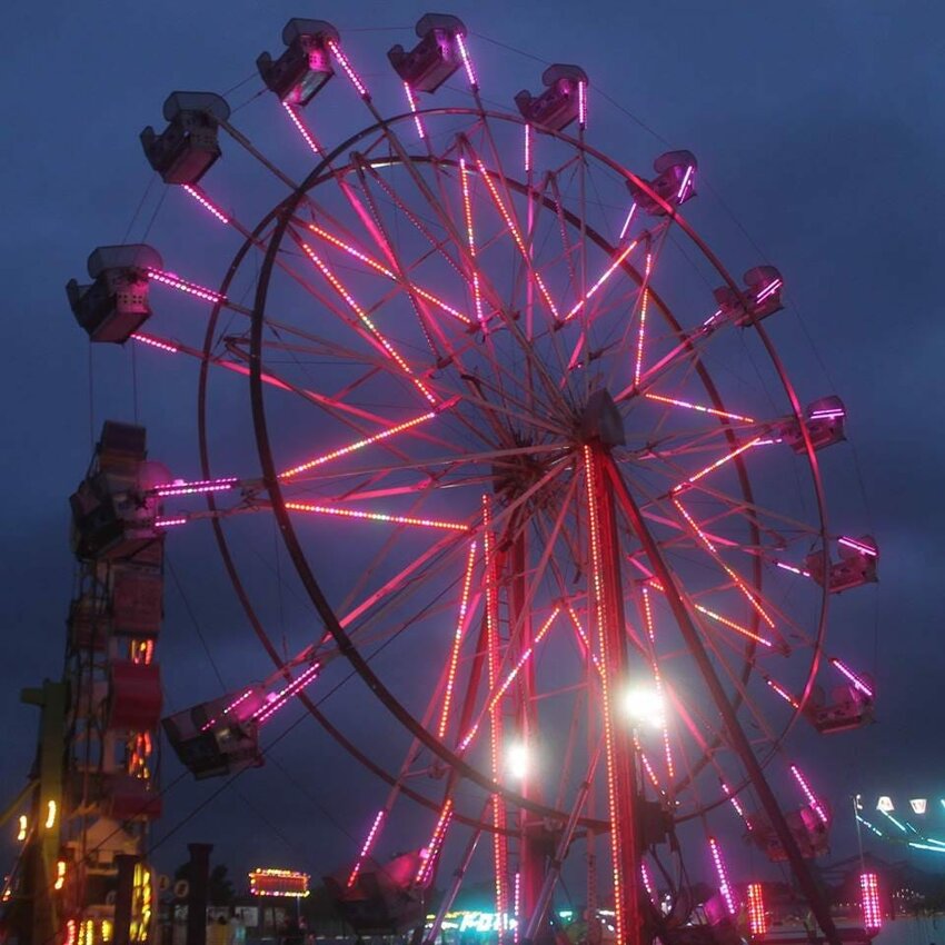 The Ferris wheel at the 2018 Kewaunee County Fair.