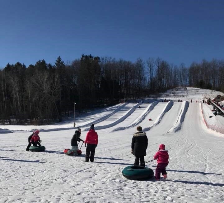 Snow tubers use the hill at Winter Park in Kewaunee. The tubing hill and the parks' snowshoe trail are expected to open for the season  Jan. 9, with the ski and snowboard hills on track to open soon.