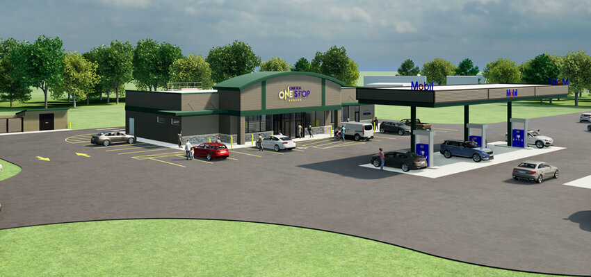 Rendering of the new store