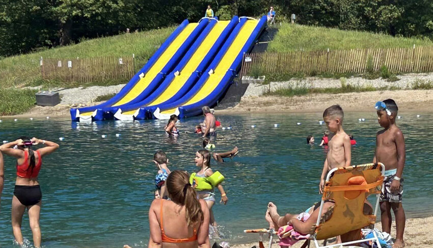 Clintonville's Aqua Park has attracted visitors during its first year in operation..Photo courtesy of Clintonville Parks and Rec