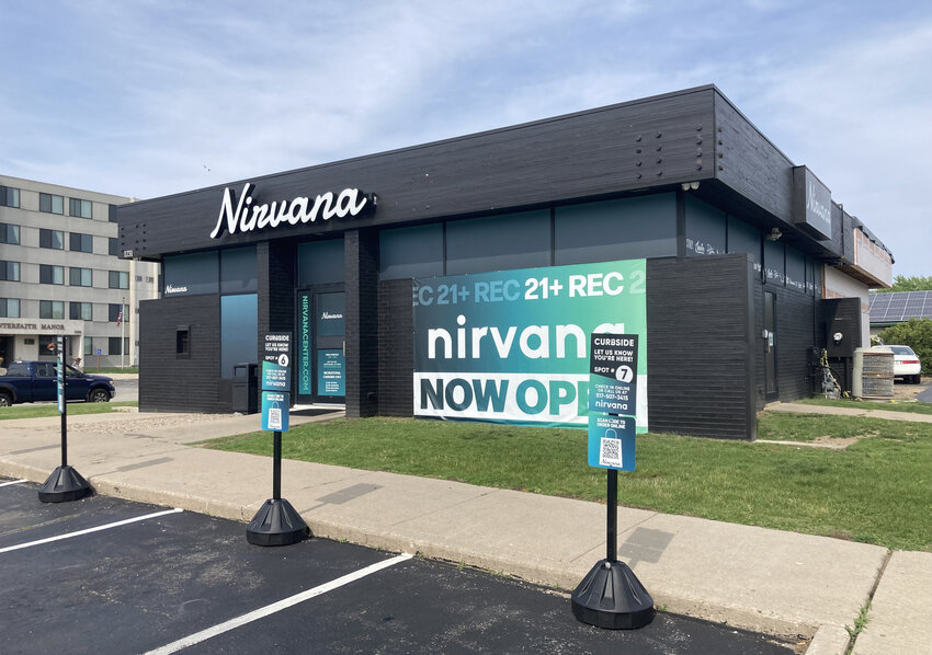 Nirvana, owned by Nu Group, is located in a shopping center in Menominee, Michigan, just over the bridge from Marinette.