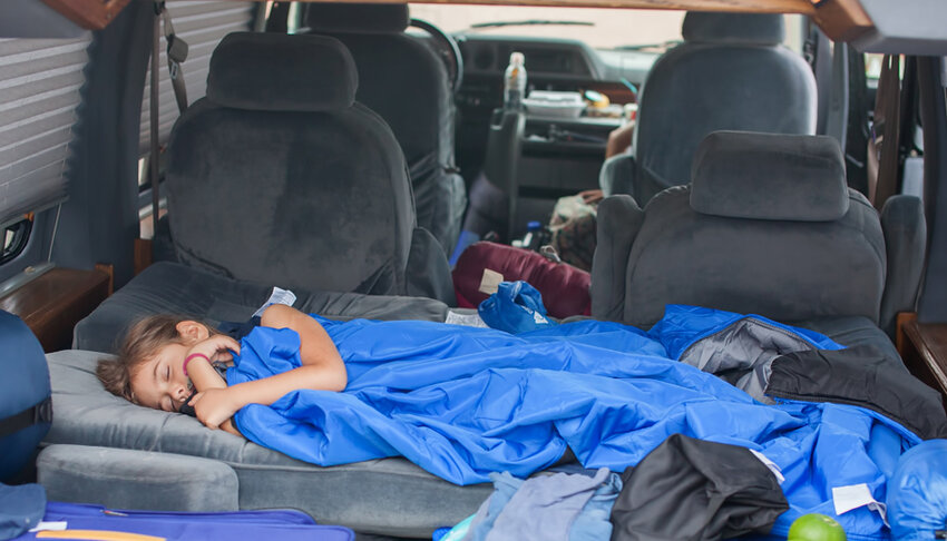 Some area students spend their nights sleeping in vehicles because they are homeless..Adobe Stock Photo