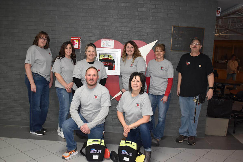 Wautoma High School Medical Response Team Members: (back row): Traci Malnory, Crystal Meyer, Jennifer Johnson, KC McGlynn, Cari Pronschinske, Craig Nigh; (front row): Jared Esala and Wendy Appel.