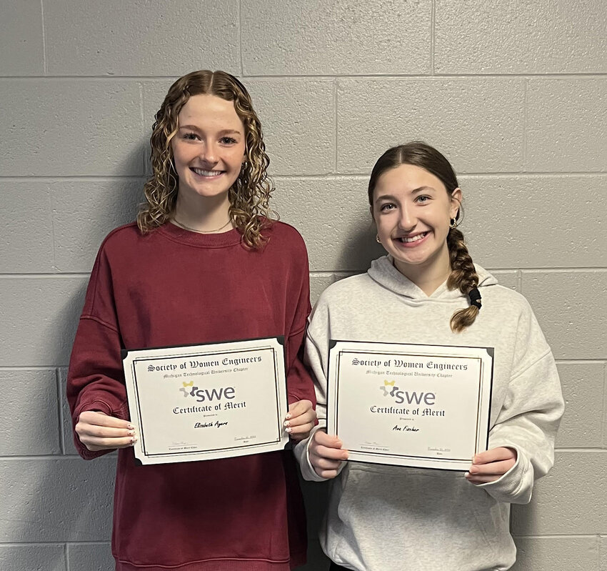 Pictured are, from left, Forest Park senior, Ellie Ayers and junior, Ava Fischer.