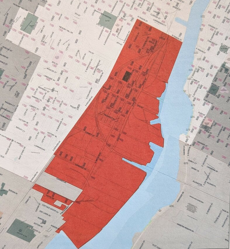 The Shipyard District encompasses the commercial and residential area from West Mason St. to Lombardi Ave. between South Ashland Ave. and the Fox River.