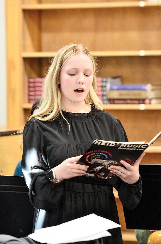 Ella Kadolph is a Sophomore at Columbus Catholic High School and a member of the CCHS Concert Choir.  She will be going to the State Solo & Ensemble Festival with two of her events.