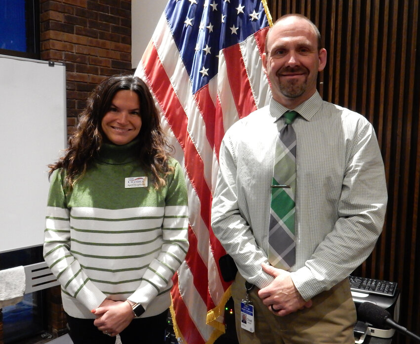 New Dublin’s 2025 St. Patrick’s Parade Grand Marshals are New London Area Chamber of Commerce Executive Director April Kopitzke and New London City Administrator Chad Hoerth.
John Faucher photo