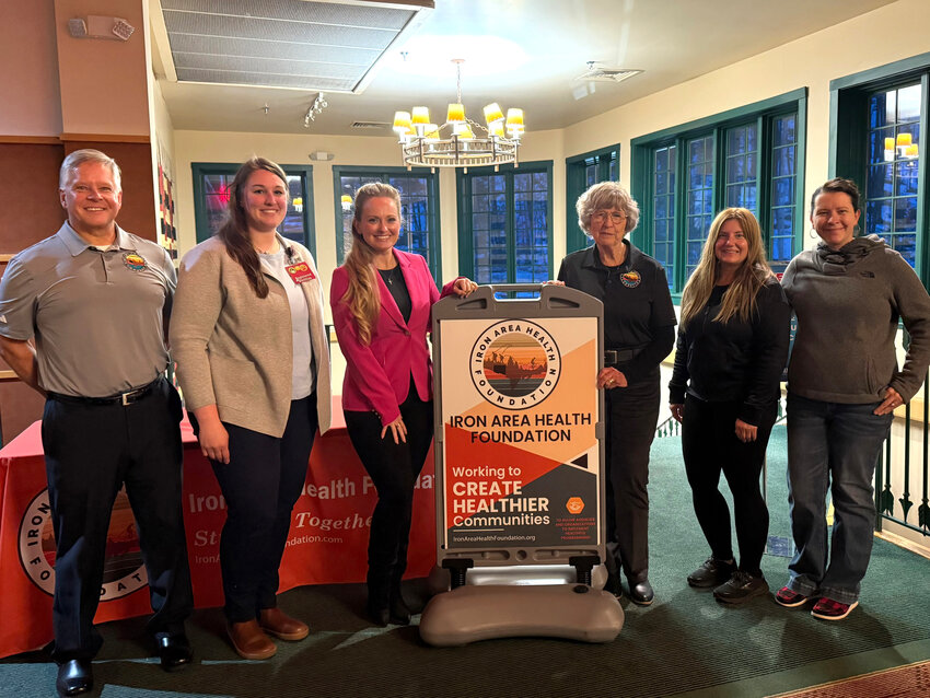 Pictured are, from left Lyle Smithson Jr. (Director IAHF), Suzanna Sverson (Dietitian Aspirus Iron River), Dr. Linzi Saigh-Larsen (Naturopathic Doctor U.P. Natural Wellness Iron River), Chris Kent (IAHF Board President), Barb Waara (IAHF Board Member) and Kristine Rivard (IAHF Board Member).