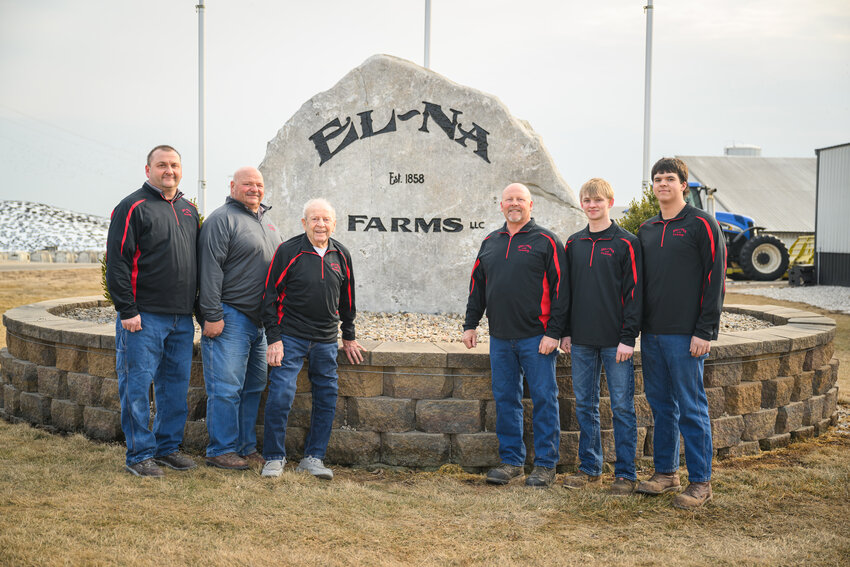 Three generations of Fenendael farmers (From left to right: Shane, Barry, Eli, Lonnie, Kurtis, Jordan) are proud to welcome the people of Kewaunee County and surrounding areas to Breakfast on the Farm.