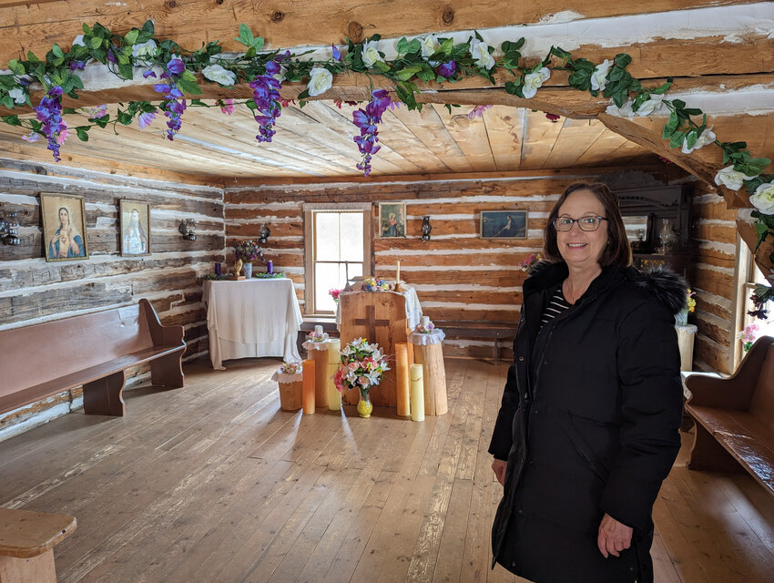 MANSFIELD TOWNSHIP - Sharon Nickels and other volunteers from the Mansfield Memories Committee met last week at the Mansfield Pioneer Church for some spring cleaning and decorating. The real Christmas tree was taken down and holiday decorations were packed away for another year. Spring décor was put up and the church is now ready to greet visitors and all are welcomed to see this church built as a tribute to the pioneers of Mansfield. The church is located on Stream Road. For rentals or donation information email snickels@up.net. Watch the Reporter for details on the summer ecumenical service held in July..