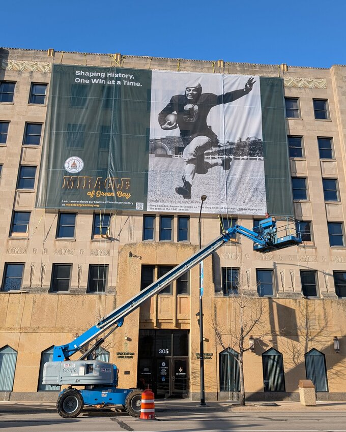 Six banners will be hung around downtown Green Bay honoring the Packers' ties to the community with historic photos and accompanying web materials.