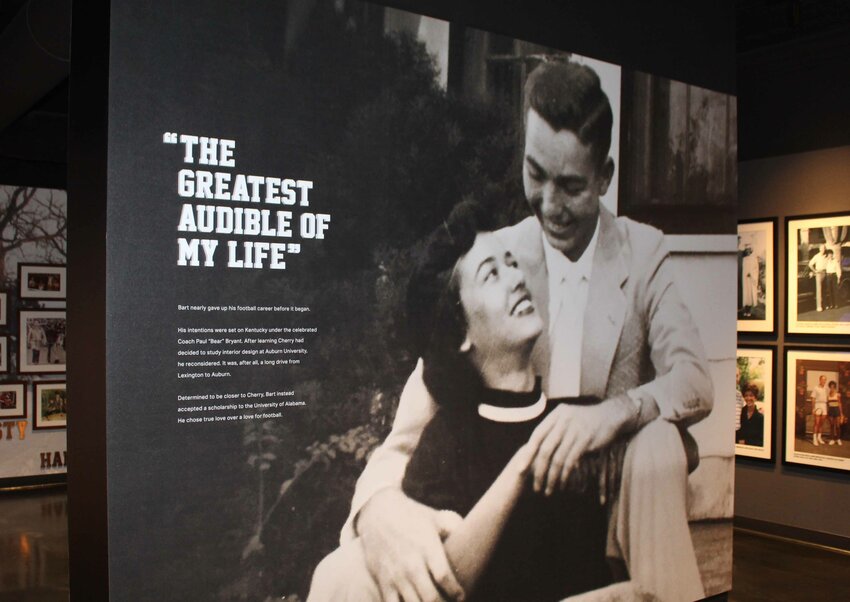 The Bart and Cherry Starr Museum in New London not only honors Bart Starr's football playing career, it also reflects on the relationship that Bart and Cherry Starr had and the love they shared.  
Bert Lehman photo